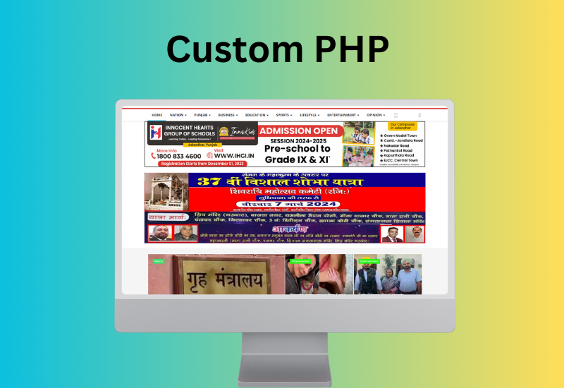 Custom PHP Framework Portfolio